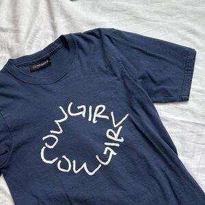 Cowgirl Mens Navy Blue T-Shirt